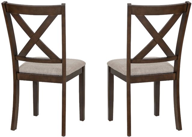 Linon Wales 2-Piece Brown Side Chair Set-4