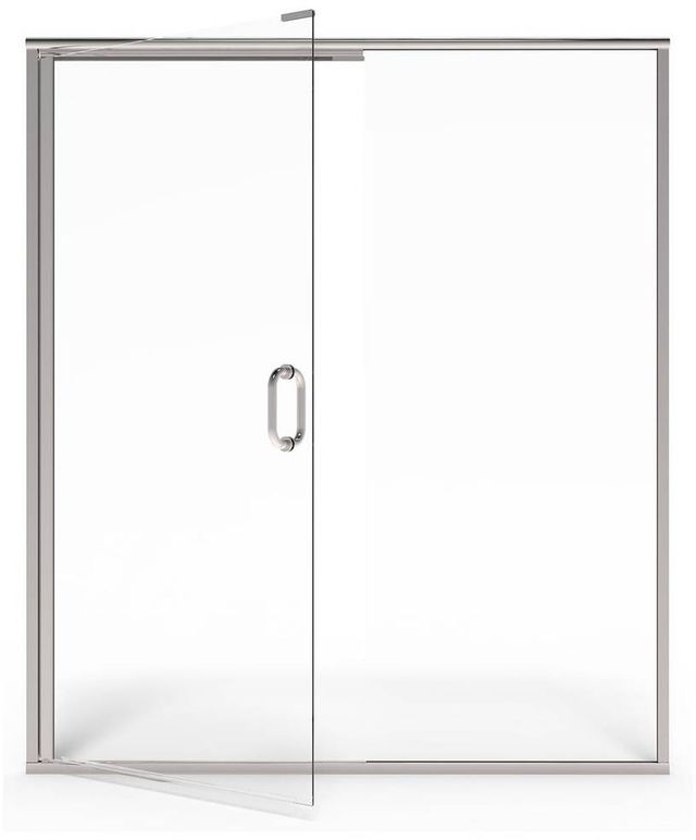 American Standard Silver Shine Semi-Frameless Swing Shower Door and Panel-0