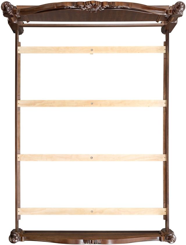 Elements International Northridge Cherry Queen Panel Bed-2