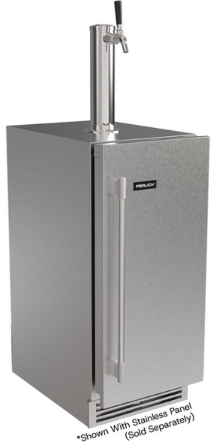 Perlick® G5 Luxe 15" 2.8 Cu. Ft. Panel Ready Built-In Outdoor Beverage Dispenser-0
