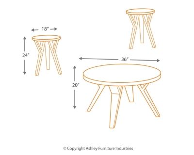 Signature Design by Ashley® Ingel 3-Piece Two-Tone Brown Occasional Table Set-3