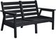 C R Plastics Tofino Black Loveseat-0