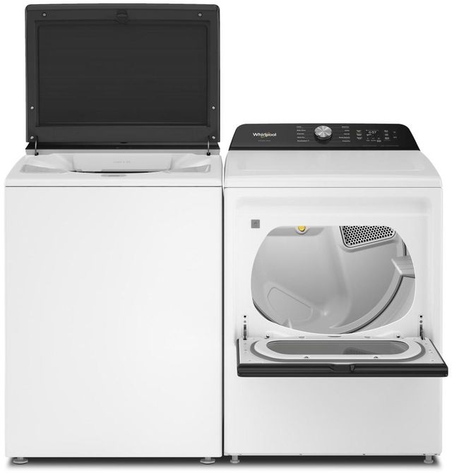 Whirlpool® White Top Load Washer & Electric Dryer Laundry Pair-1