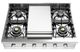 Ilve® Professional Plus II 36'' Stainless Steel Natural Gas Rangetop with Satin Trim-0