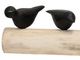 StyleCraft Black Birds Sitting on Log Sculpture-1