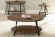 Steve Silver Co. Denise Oak Sofa Table with Black Frame-1