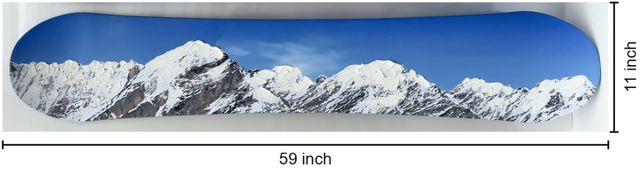 Classy Living Exhilarating Mountain Majesty Snowboard Wall Art-2