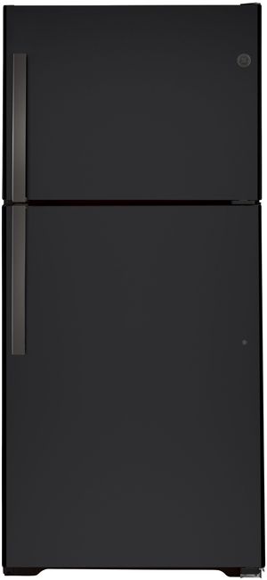GE 33 in. 21.9 Cu. Ft. Black Slate Top Freezer Refrigerator
