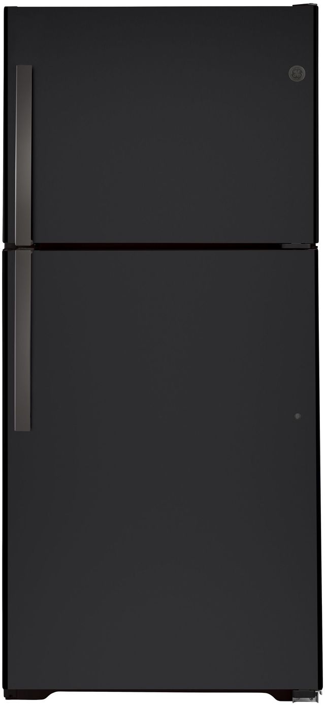 GE® 33 in. 21.9 Cu. Ft. Black Slate Top Freezer Refrigerator | Shore ...