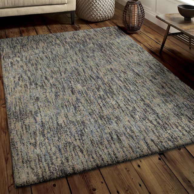 Orian Next Generation Multi Solid Blue 9' x 13' Rug-1