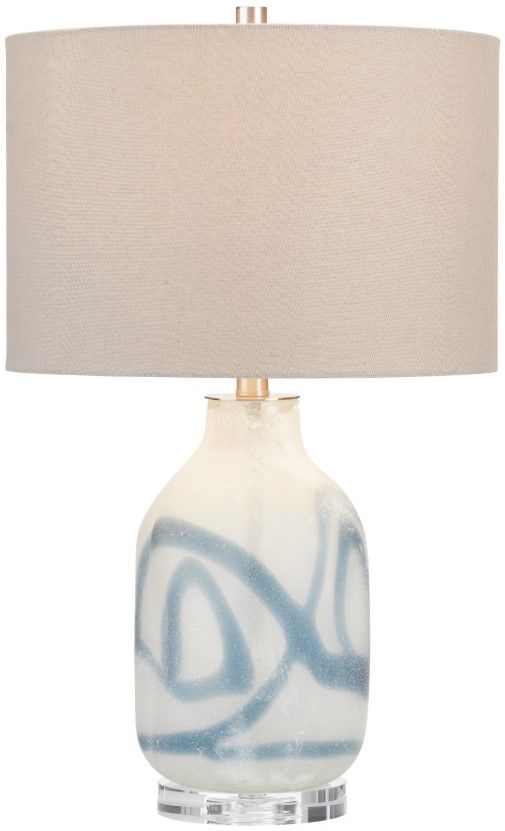 Crestview Collection Fanning White Table Lamp-1