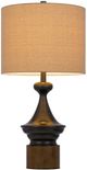 Cal® Lighting & Accessories Sterling Charcoal Greg Table Lamp-1
