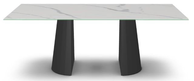 Amisco Customizable Gemma Italian Porcelain 84" Dining Table-1