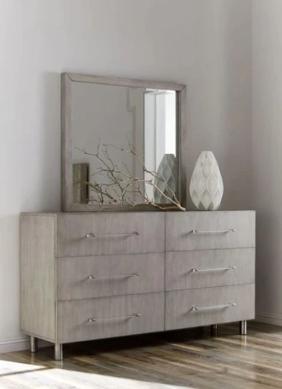 Modus Furniture Argento Misty Gray Dresser-1