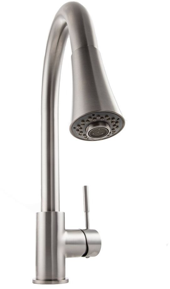ZLINE Edison Brushed Nickel Pull Down Single Handle Kitchen Faucet-1