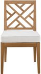 Universal Explore Home™ Customizable Coastal Living Outdoor Chesapeake Fabric/Wooden Side Chair-1