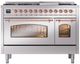Ilve® Nostalgie II Series 48" Stainless Steel Pro Style Dual Fuel Range-0