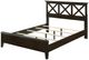 Bernards Nova II Brown King Panel Bed-3