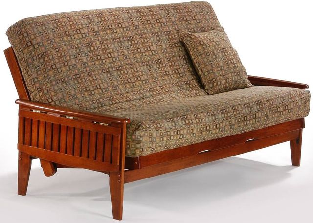 Night & Day Furniture™ Naples Cherry Queen Moon Glider Futon-0