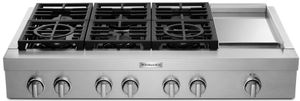 KitchenAid 48" Stainless Steel Gas Rangetop