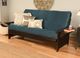 Kodiak Furniture Phoenix Suede Navy/Espresso Full Futon with Mattress-3