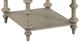 Hammary® Tigbee-Hamilton Glass Top Rectangular End Table with Brown Base-2