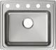 Elkay Lustertone® Classic Lustrous Satin 22" x 19-1/2" x 6-1/2" 5-Hole Single Bowl Drop-In ADA Sink-0