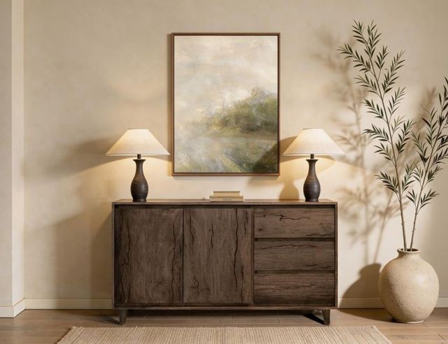 International Furniture Direct Savia Brown Console-1