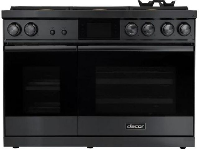 Dacor® 48" Graphite Stainless Pro Style Dual Fuel Range-0