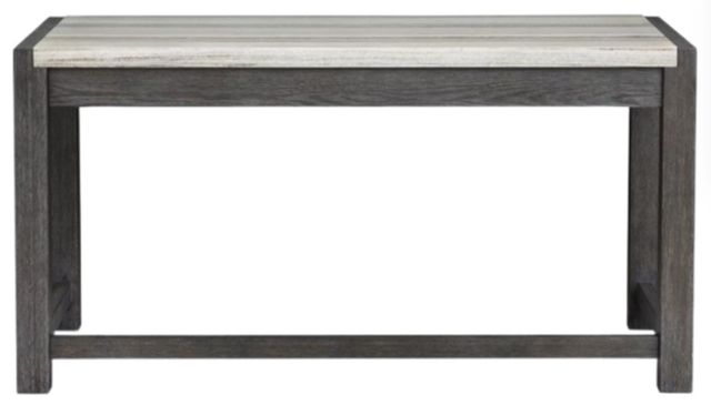Magnussen Home® Plum Creek Ravenwood Black Writing Desk with Marble Top-3