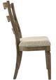 ACME Furniture Parfield 2-Piece Beige/Weathered Oak Side Chair Set-4