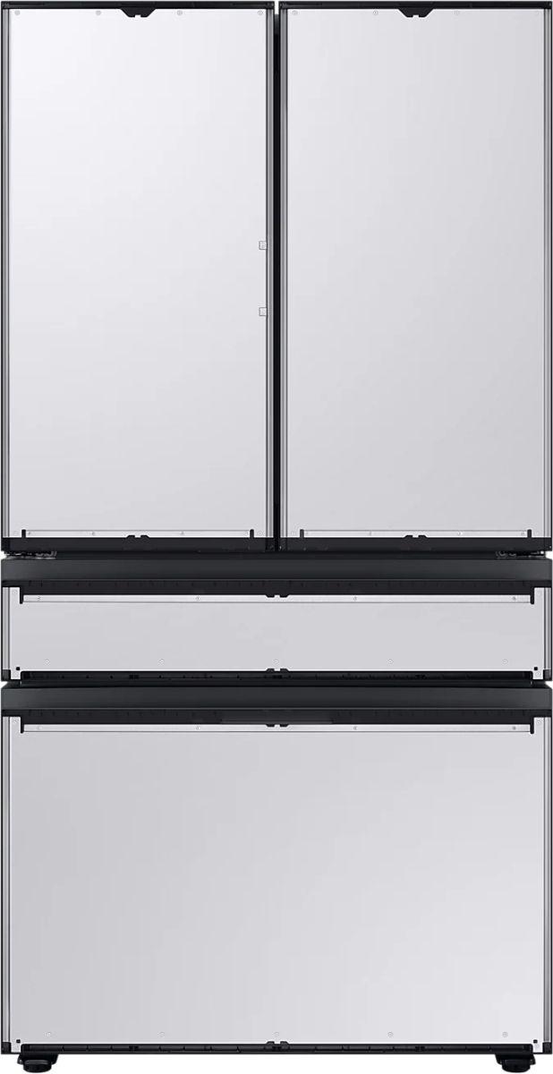 Samsung Bespoke 28.8 Cu. Ft. Pre-Built Stainless Steel Panel French Door Refrigerator -9