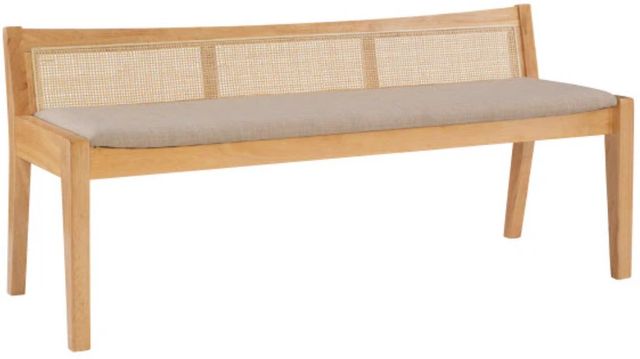 Powell® Beaux Beige/Natural Bench-0