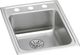 Elkay Lustertone® Classic Lustrous Satin 17" x 22" x 6-1/2" 3-Hole Single Bowl Drop-In ADA Sink with Perfect Drain®-0