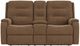 Flexsteel® Arlo Chocolate Reclining Loveseat with Console-1