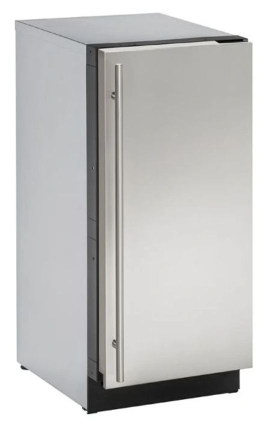 U-Line® 3000 Series 18" 55 lb. Stainless Steel Solid Ice Maker-0