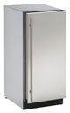 U-Line® 3000 Series 18" 55 lb. Stainless Steel Solid Ice Maker-0