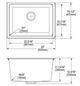Elkay Quartz Classic® Greystone Undermount Laundry Sink with Perfect Drain®-3