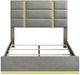 Coaster® Ines Gray Eastern Queen Upholstered Panel Bed-2