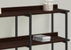 Monarch Specialties Inc. 48"L Espresso Console Table with Black Metal Frame -1
