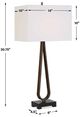 Uttermost® Galloway Dark Bronze Table Lamp-4