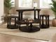 International Furniture Direct Balam Stained Dark Sofa Table-1