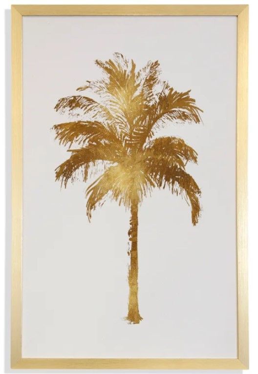Stylecraft Gold/White Wall Art-0