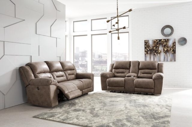 Signature Design by Ashley® Stoneland 2-Piece Fossil Living Room Set with Power Reclining Sofa-3