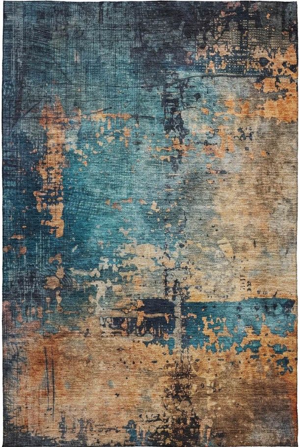 Dalyn™ Rug Company Nouveau NV14 Teal 5'x8' Area Rug-0