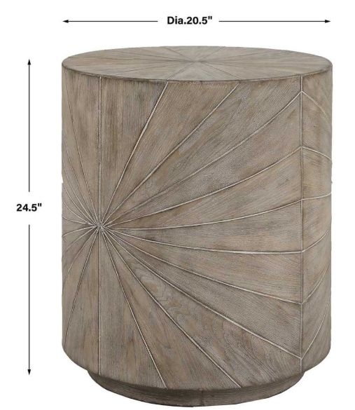 Uttermost® Starshine Light Gray Side Table-2