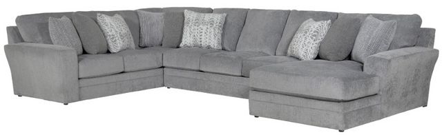 Jackson Furniture Glacier 3-Piece Shark Right-Arm Facing Sectional and Chaise