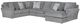 Jackson Furniture Glacier 3-Piece Shark Right-Arm Facing Sectional and Chaise-0