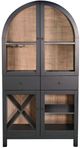 Sunny Designs™ Black Magic Arched Wine Bar Cabinet-2