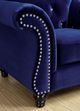 Furniture of America® Jolanda Blue Chair-2